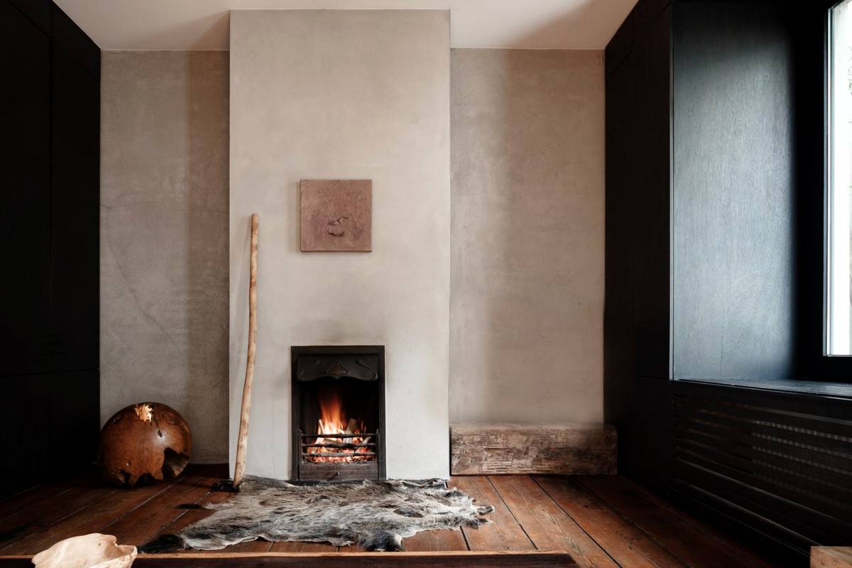Wabi Guesthouse — open haard